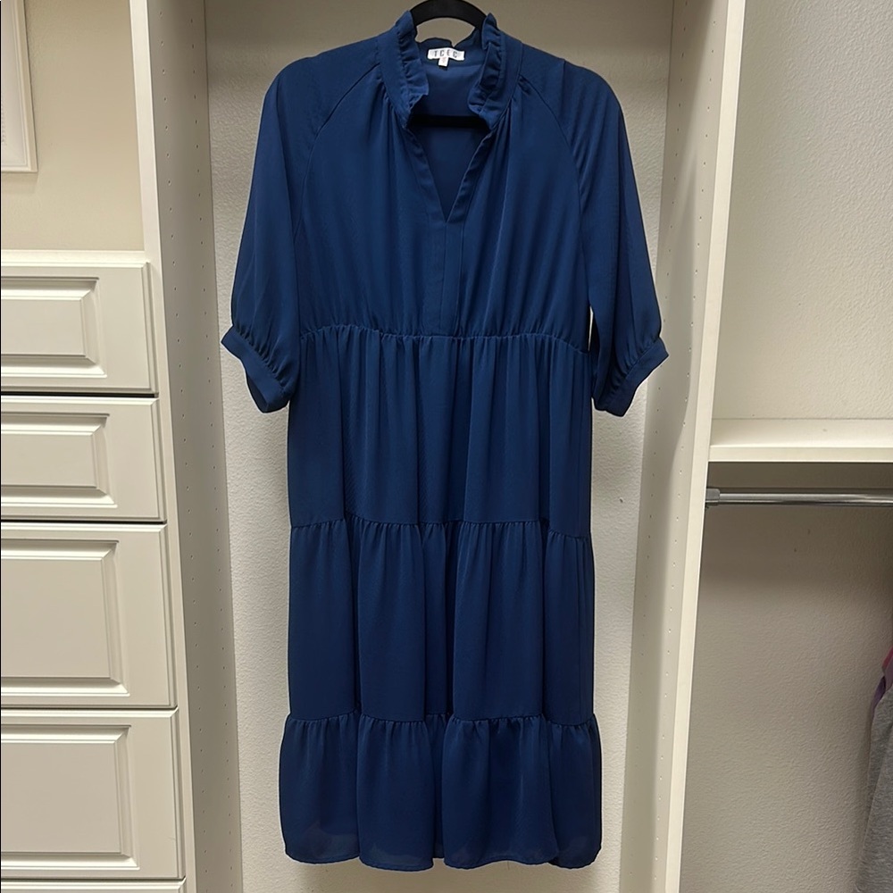 Elegant Navy Blue Dress